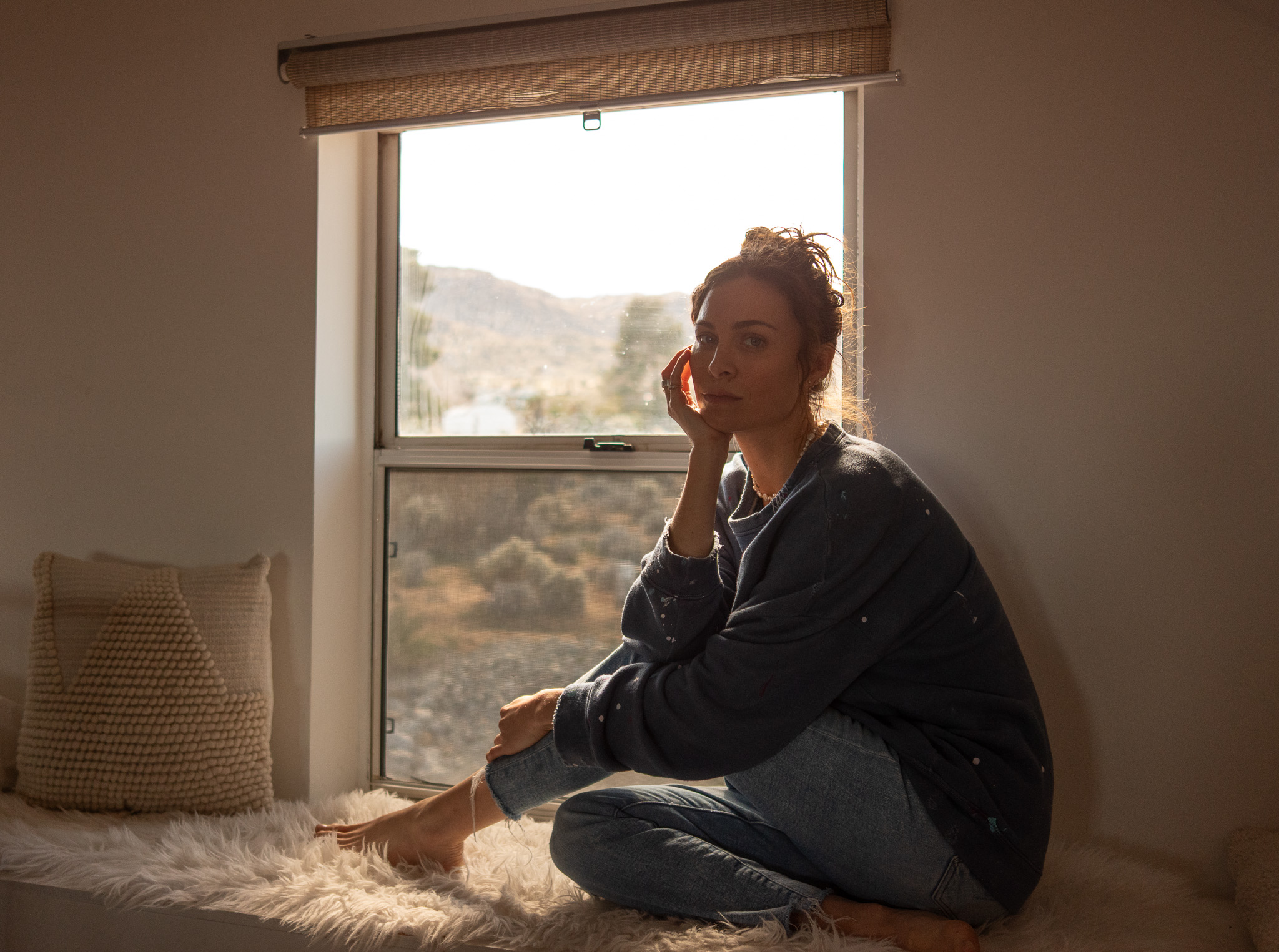 Chozen Kind loungewear — worn in natural light, Los Angeles.