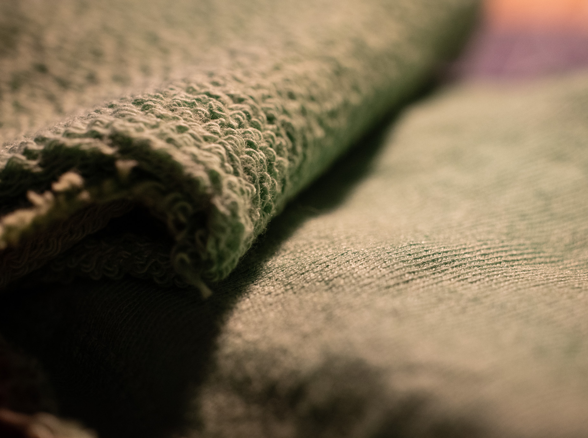 Closeup of modal fabric — soft, smooth textile from beech tree cellulose.